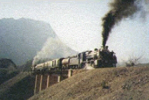 Khyber Mail at Darra, circa 1953, Pakistan